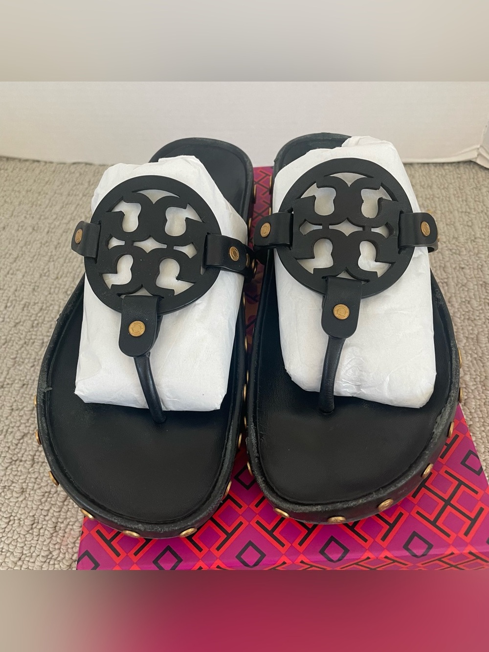 Tory Burch miller cloud coin perfect black shoes - Picture 4 of 9
